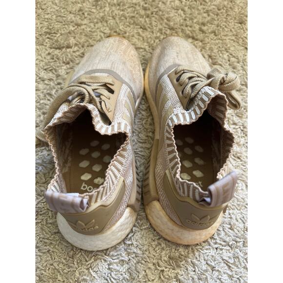 Adidas NMD R1 Primeknit Khaki Size 7 US Men’s - Picture 3 of 4